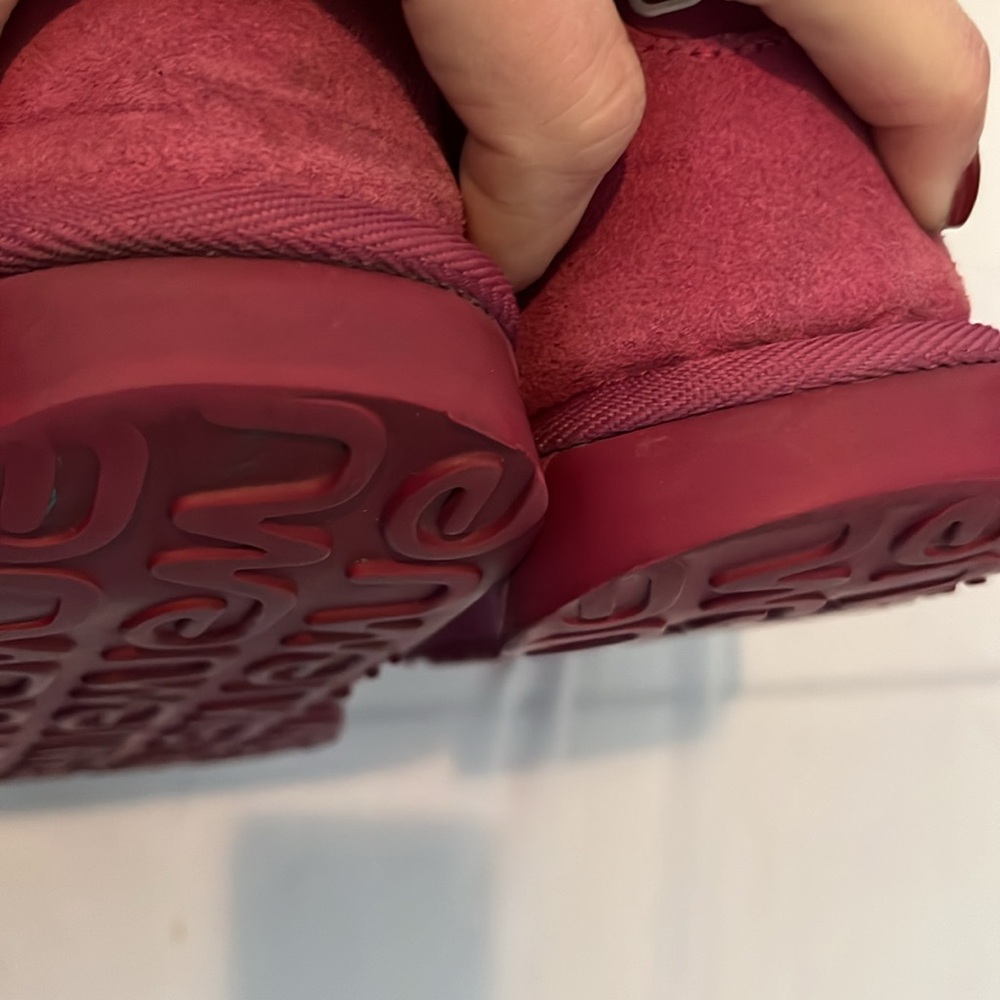 EMU size 10 pink suede boots fully lined with genuine shearling super warm - Picture 14 of 14